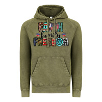 Vintage Olive faith family freedom Vintage Hoodie - CowhideDigitalArt
