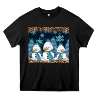 Black snowman winter Heavy Core Tee - RanaPortraitStore