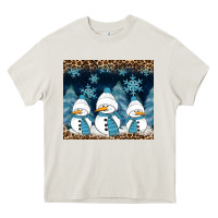 Cream snowman winter Heavy Core Tee - RanaPortraitStore