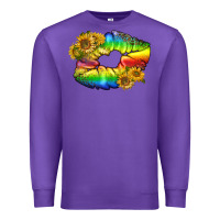 Purple Lgbtq Pride Rainbow Lips Premium Sweatshirt - BundleAndBundleShop