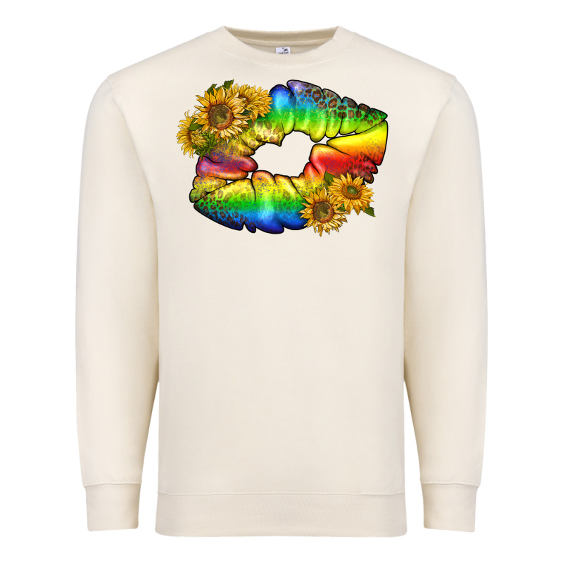 Lgbtq Pride Rainbow Lips Premium Sweatshirt by BundleAndBundleShop | Teevron