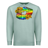 Seafoam Lgbtq Pride Rainbow Lips Premium Sweatshirt - BundleAndBundleShop