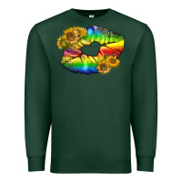 Sports Green Lgbtq Pride Rainbow Lips Premium Sweatshirt - BundleAndBundleShop