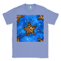 Colony Blue 4th of july leopard stars seamless pattern Classic Tee - BundleAndBundleShop