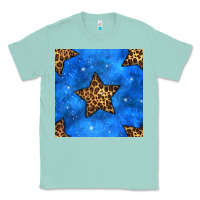 Seafoam 4th of july leopard stars seamless pattern Classic Tee - BundleAndBundleShop