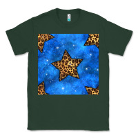 Sports Green 4th of july leopard stars seamless pattern Classic Tee - BundleAndBundleShop