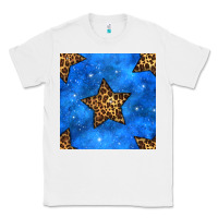 White 4th of july leopard stars seamless pattern Classic Tee - BundleAndBundleShop