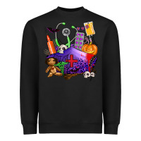 Black zombie nurse   halloween Heavyweight Sweatshirt - AdoDesignShop