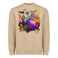 Zombie Nurse   Halloween Heavyweight Sweatshirt | Teevron