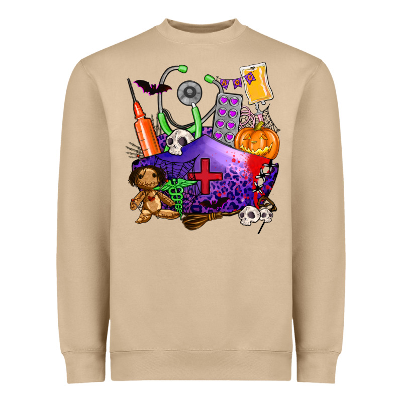 Zombie Nurse   Halloween Heavyweight Sweatshirt by AdoDesignShop | Teevron