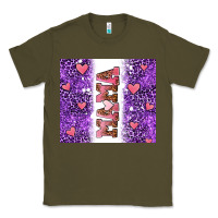 Army Green purple leopard pink mama hearts Classic Tee - AdoDesignShop