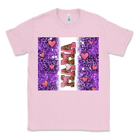 Bubblegum Pink purple leopard pink mama hearts Classic Tee - AdoDesignShop