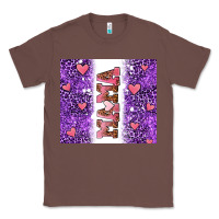Chestnut purple leopard pink mama hearts Classic Tee - AdoDesignShop