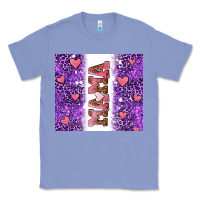 Colony Blue purple leopard pink mama hearts Classic Tee - AdoDesignShop