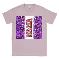 Lilac purple leopard pink mama hearts Classic Tee - AdoDesignShop