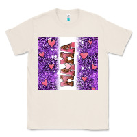 Natural purple leopard pink mama hearts Classic Tee - AdoDesignShop