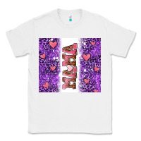 White purple leopard pink mama hearts Classic Tee - AdoDesignShop