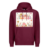 Burgundy teacher custom name Premium Hoodie - JahusDesignShop
