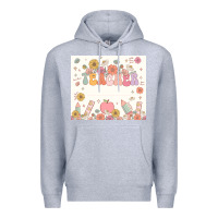 Heather Grey teacher custom name Premium Hoodie - JahusDesignShop