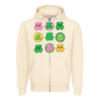 St.patrick's Day Clovers Zipper Hoodie | Teevron