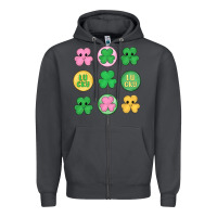 Smoke st.patrick's day clovers Zipper Hoodie - MaliasSmallBusiness