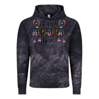 Cloud Black happy memorial day Vintage Hoodie - CowhideDigitalArt