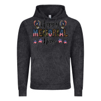 Vintage Black happy memorial day Vintage Hoodie - CowhideDigitalArt