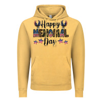Vintage Mustard happy memorial day Vintage Hoodie - CowhideDigitalArt