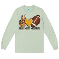 Matcha peace love football Long Sleeve Tee - AdoDesignShop