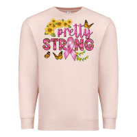 Pale Pink Pretty Strong Premium Sweatshirt - BundleAndBundleShop