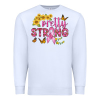 White Pretty Strong Premium Sweatshirt - BundleAndBundleShop
