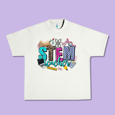Stem Teacher Urban Heavy Tee Designed By Adodesignshop