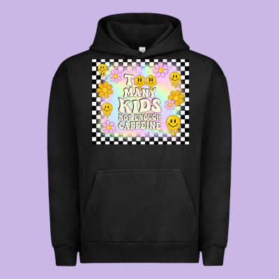 Too Many Kids Not Enough Caffeine Urban Hoodie Designed By Tumblerdesignbyshophia