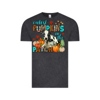 Vintage Black cutest pupkins in the patch Vintage Tee - AdoDesignShop