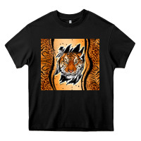 Black tiger scratch mark Heavy Core Tee - RanaPortraitStore
