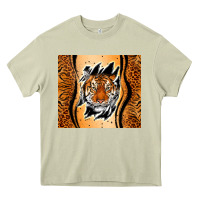 Mossy tiger scratch mark Heavy Core Tee - RanaPortraitStore