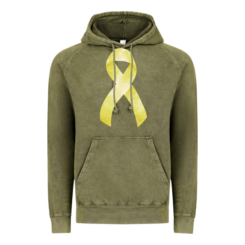 Sarcoma Or Bone Cancer Ribbon Vintage Hoodie by FaDigitalArtStudio | Teevron