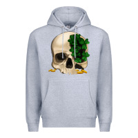 Heather Grey St patrick's  skeleton Premium Hoodie - Bettercallsaul