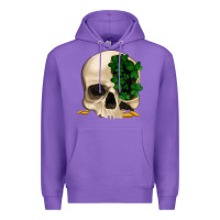 Purple St patrick's  skeleton Premium Hoodie - Bettercallsaul