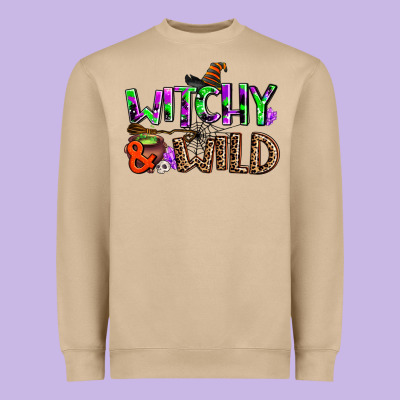 Witchy And Wild Heavyweight Sweatshirt Designed By Adodesignshop