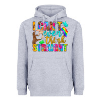 Heather Grey LGBTQ I Can't Even Think Straight Heavyweight Hoodie - BundleAndBundleShop