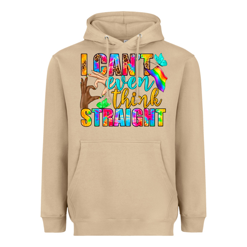 Lgbtq I Can't Even Think Straight Heavyweight Hoodie by BundleAndBundleShop | Teevron