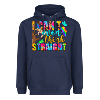 Navy LGBTQ I Can't Even Think Straight Heavyweight Hoodie - BundleAndBundleShop