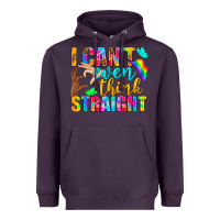 Plum LGBTQ I Can't Even Think Straight Heavyweight Hoodie - BundleAndBundleShop