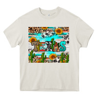 Cream texas Heavy Core Tee - RanaPortraitStore
