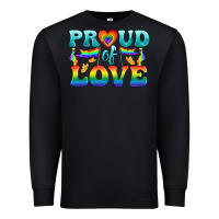 Black Lgbtq Proud Of Love Premium Sweatshirt - BundleAndBundleShop