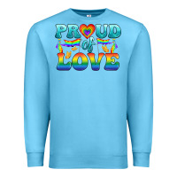 Ocean Blue Lgbtq Proud Of Love Premium Sweatshirt - BundleAndBundleShop