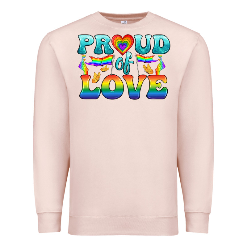 Lgbtq Proud Of Love Premium Sweatshirt by BundleAndBundleShop | Teevron