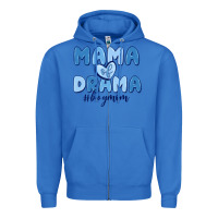 True Royal mama of drama boy mom Zipper Hoodie - MaliasSmallBusiness