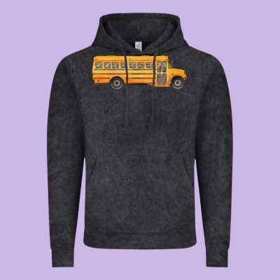 School Bus Vintage Hoodie Designed By Fadigitalartstudio